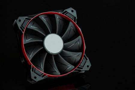 Computer cooler ventilatorの写真素材