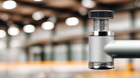 Modern metal tap in kitchen interior food tech appliance detailの素材