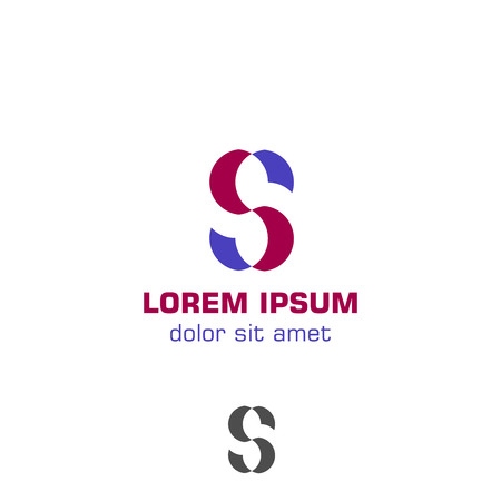 Initial letter S logo templateのイラスト素材