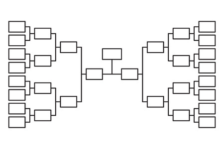 Tournament bracket 16 team icon templateの素材 [FY310110023744]