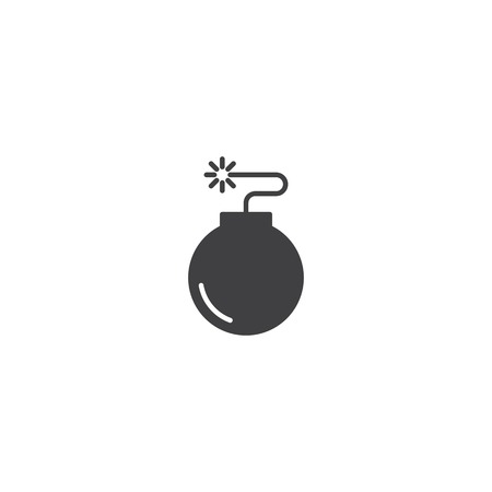 Bomb icon vectorのイラスト素材