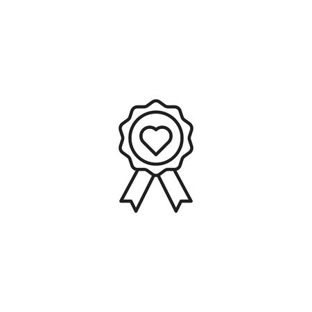 Rosette, quality line icon vectorのイラスト素材