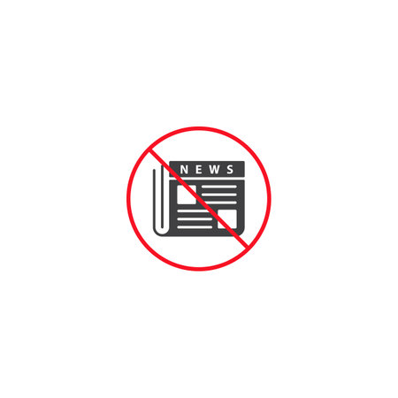 Stop hoax, fake news. Vector icon templateのイラスト素材