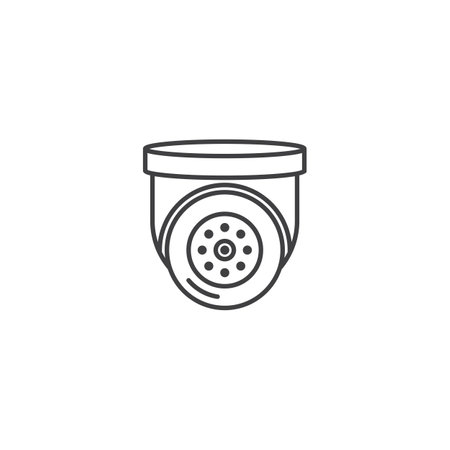 Security camera, video surveillance, CCTV vector icon illustrationのイラスト素材