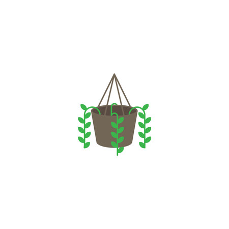 Epipremnum plant. Vector icon templateのイラスト素材