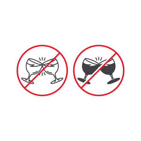 Alcohol free guarantee. Vector logo icon templateのイラスト素材