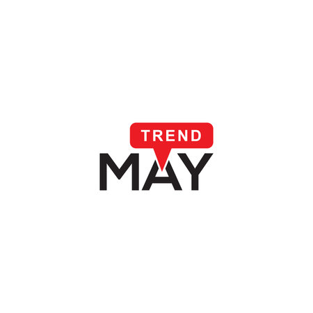 May trend label. Vector icon illustrationのイラスト素材