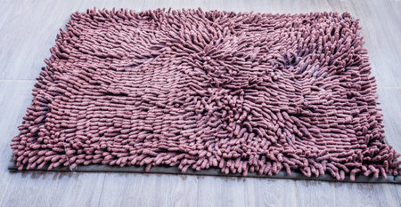Wipes on tile floorの写真素材