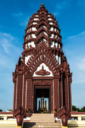 The shrine of the city-god at Prachuab khiri khan thailandの写真素材