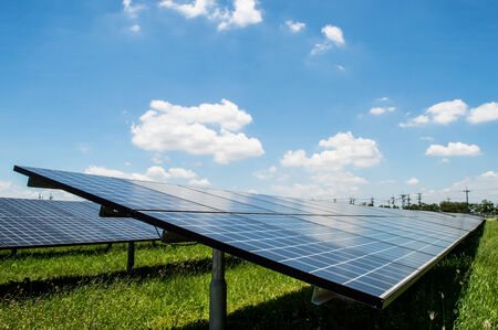 solar cell, the energy from the sunの写真素材