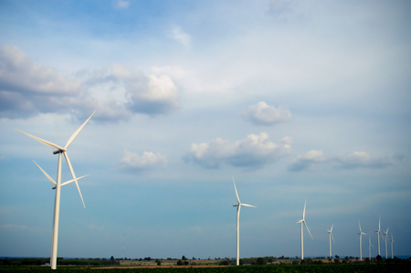 The wind turbine generator,the renewable energyの写真素材