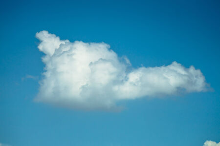 The beautiful cloud and the blue skyの写真素材