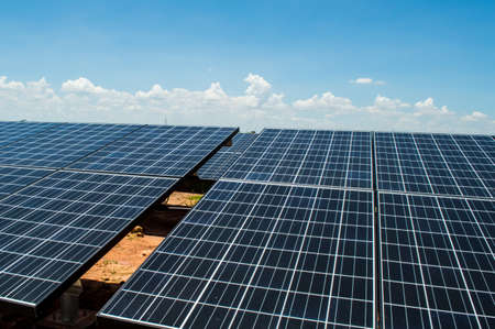 solar cell, the energy from the sunの写真素材