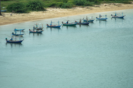 The coast fishery boat in the southern of thailandの写真素材