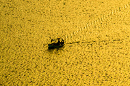 The coast fishery boat in the southern of thailandの写真素材