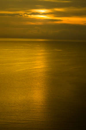 The sunset at the southern part of thailandの写真素材