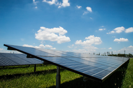 solar cell, the energy from the sunの写真素材