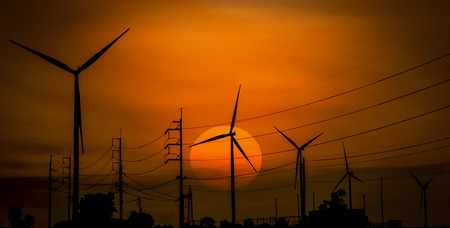 The wind turbine generator,the renewable energyの写真素材