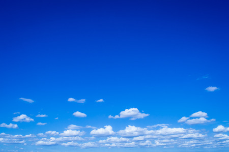 White clouds in blue sky for backgroundの写真素材