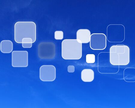 technology in business with sky background の写真素材