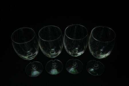 abstract  lighting glass with black background の写真素材