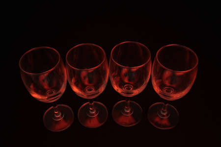 abstract  lighting glass with black backgroundの写真素材