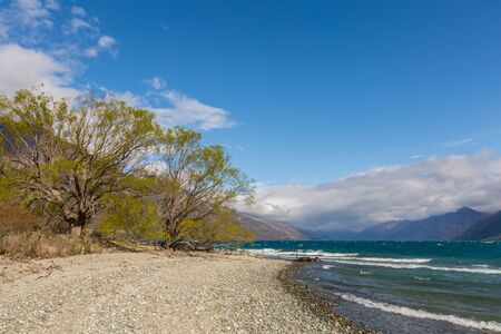 beautiful seascape and blue skyの写真素材