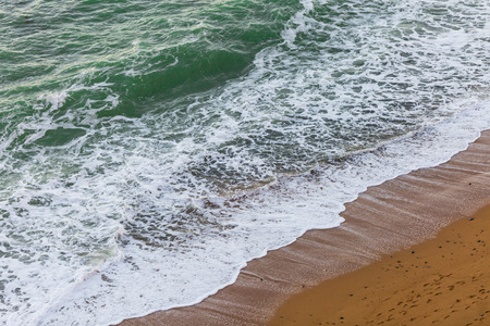 top view of Bushy beach in Oamaru, New Zealandの写真素材