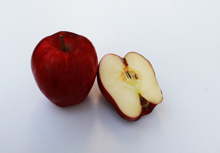 The apple on white backgroundの写真素材
