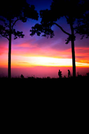 At sunset