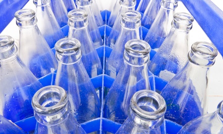 Water bottles are stored in the bottle used