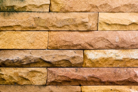 Red bricks that have been connected with a mortar