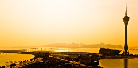 Bridge on the island of Macaoの写真素材