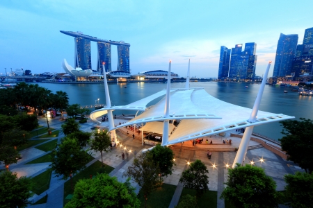 Esplanade outdoor stage Singaporeのeditorial素材