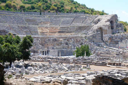 Coliseum in Efesus (Efes), Turkey.のeditorial素材