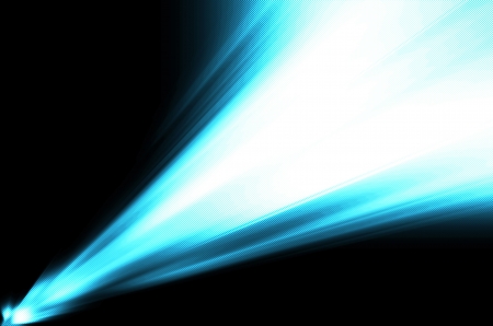 blue abstract in black background の写真素材