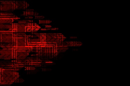red arrow in dark abstract  background の写真素材