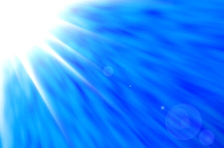 Sky background with sun burst and lens flare. の写真素材