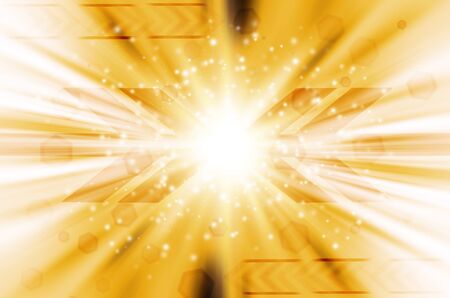 yellow abstract technology background. の写真素材