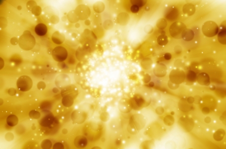 Abstract golden bokeh light background.の写真素材