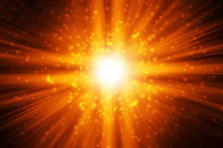 star light with dark yellow backgroundの写真素材