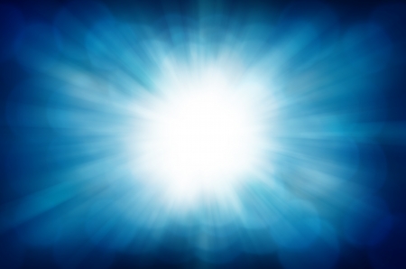 blue bokeh abstract light background の写真素材