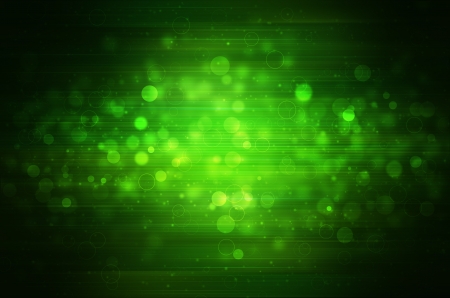green bokeh on dark backgroundの写真素材