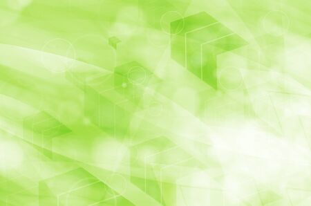 abstract green technical background の写真素材