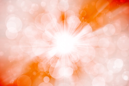 orange bokeh abstract backgroundの写真素材
