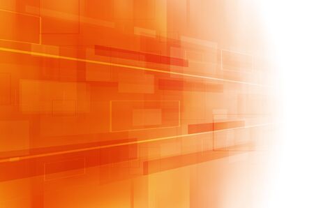 abstract orange technology background. の写真素材
