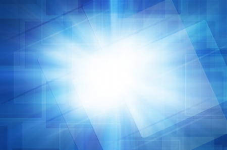Abstract square on blue background.の写真素材