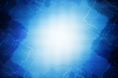 blue hi-tech abstract background.の写真素材