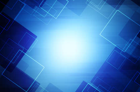 Bright blue hi-tech abstract background.の写真素材
