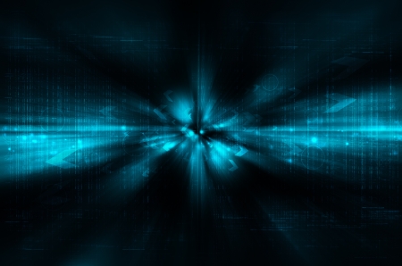 abstract dark blue technology backgroundの写真素材